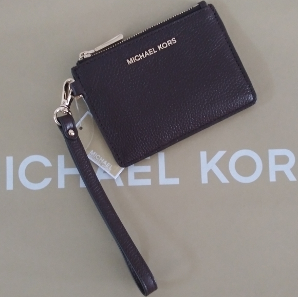 NWT MICHAEL KORS JET SET LEATHER SMALL COIN PURSE - Picture 2 of 8